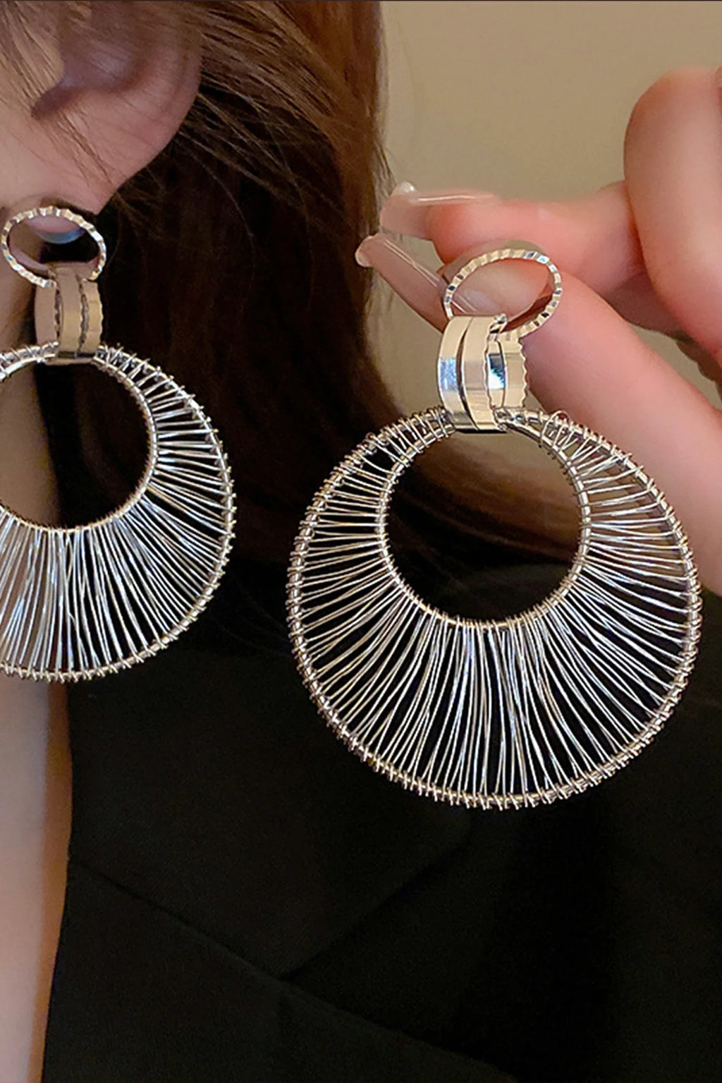 Audrina Hoop Large Circle Earrings