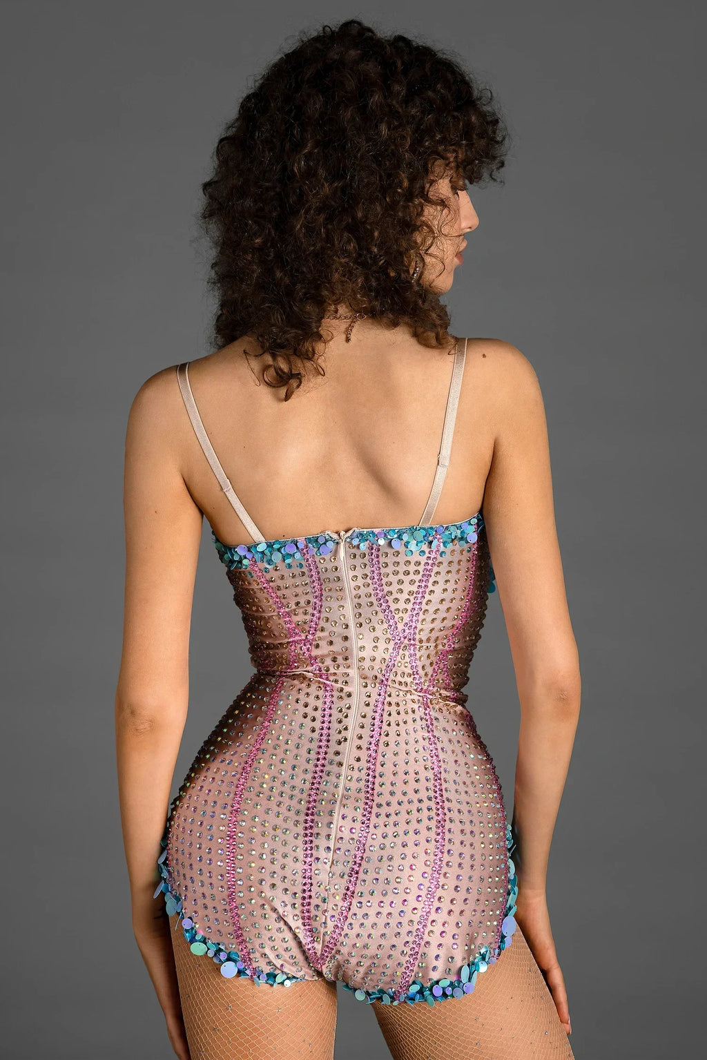 Pre-Sale Tamsin Strap Sequin Rhinestone Bodysuit