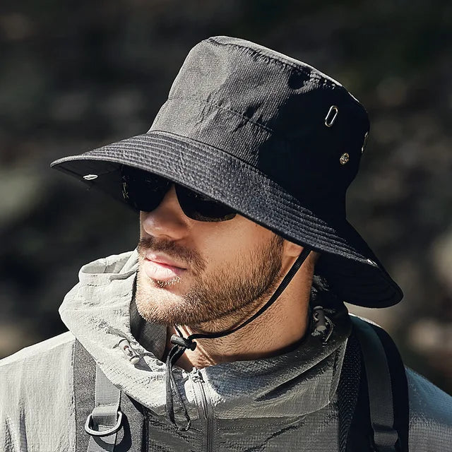 Women Men UPF 50+ Waterproof Wide Brim Fishing Hats