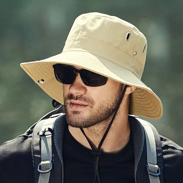 Women Men UPF 50+ Waterproof Wide Brim Fishing Hats