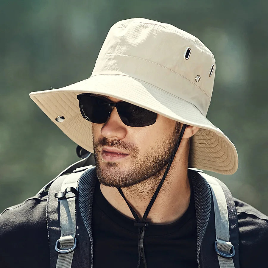 Women Men UPF 50+ Waterproof Wide Brim Fishing Hats