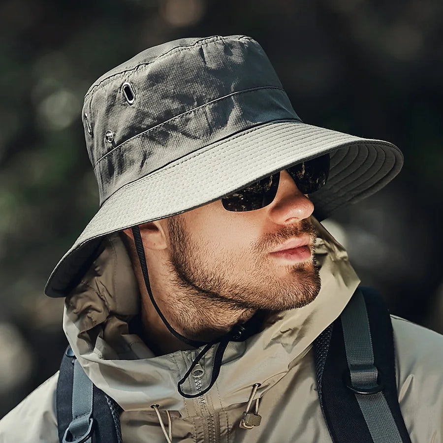 Women Men UPF 50+ Waterproof Wide Brim Fishing Hats