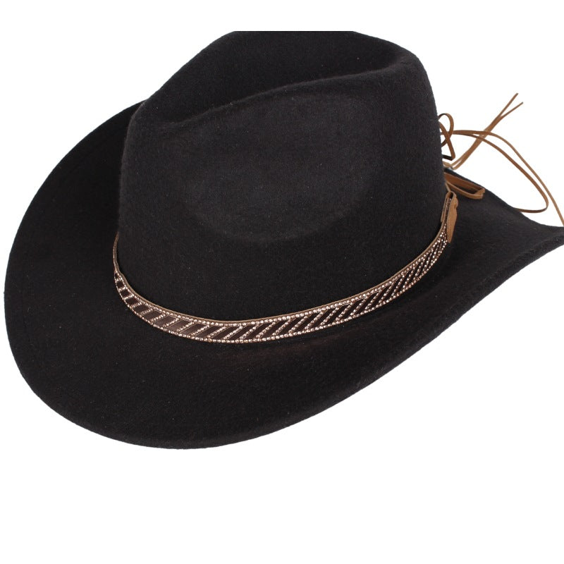 Cowboy Crystal Leather Hat Bands