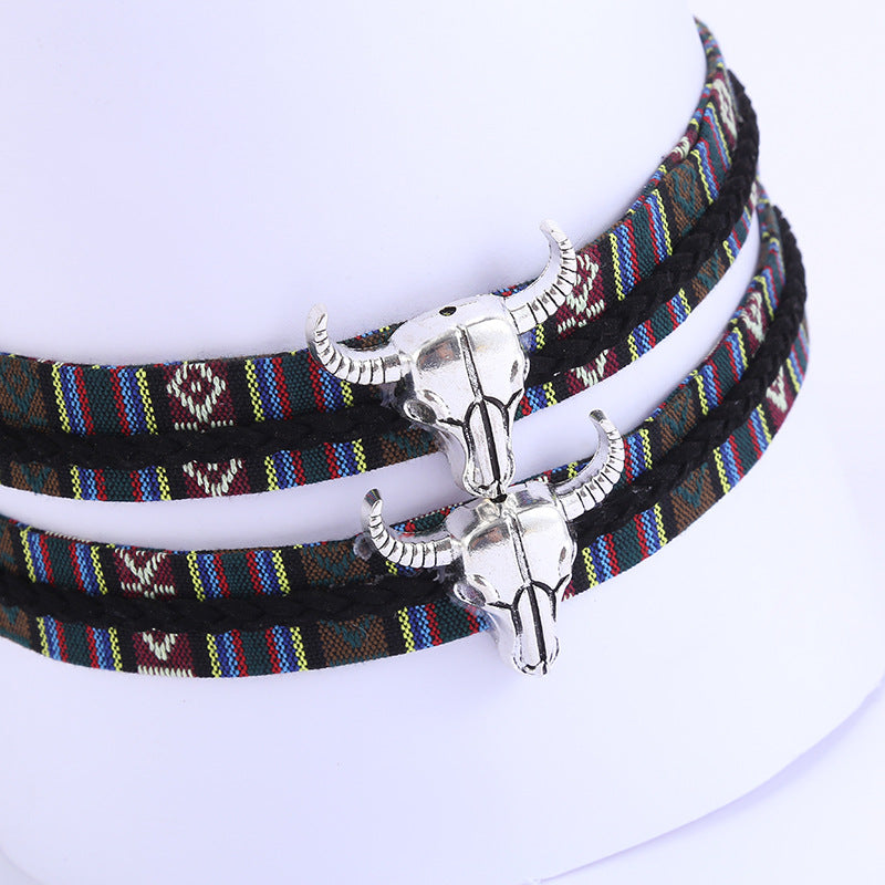 Bison Head Cowboy Hat Bands