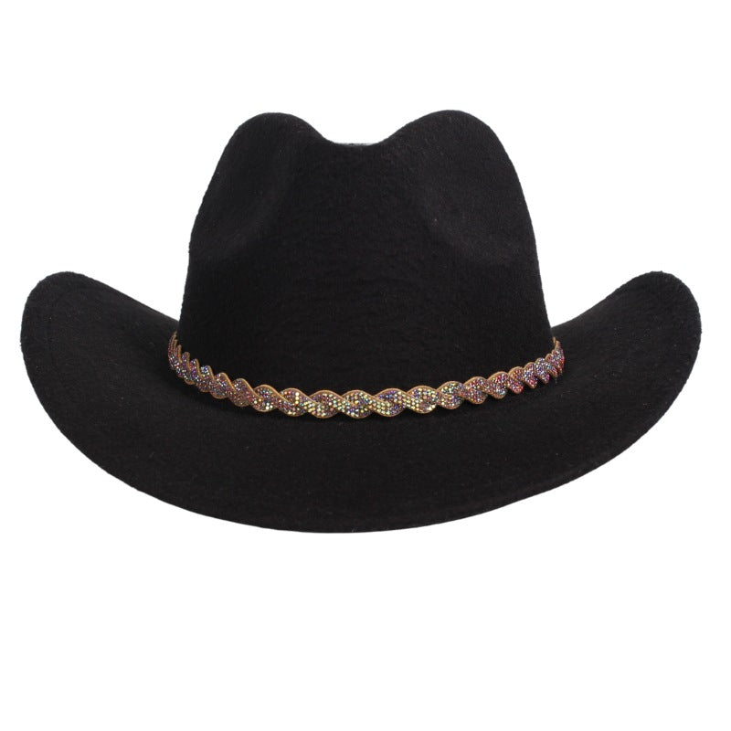 Woven Rhinestone Western Hat Bands