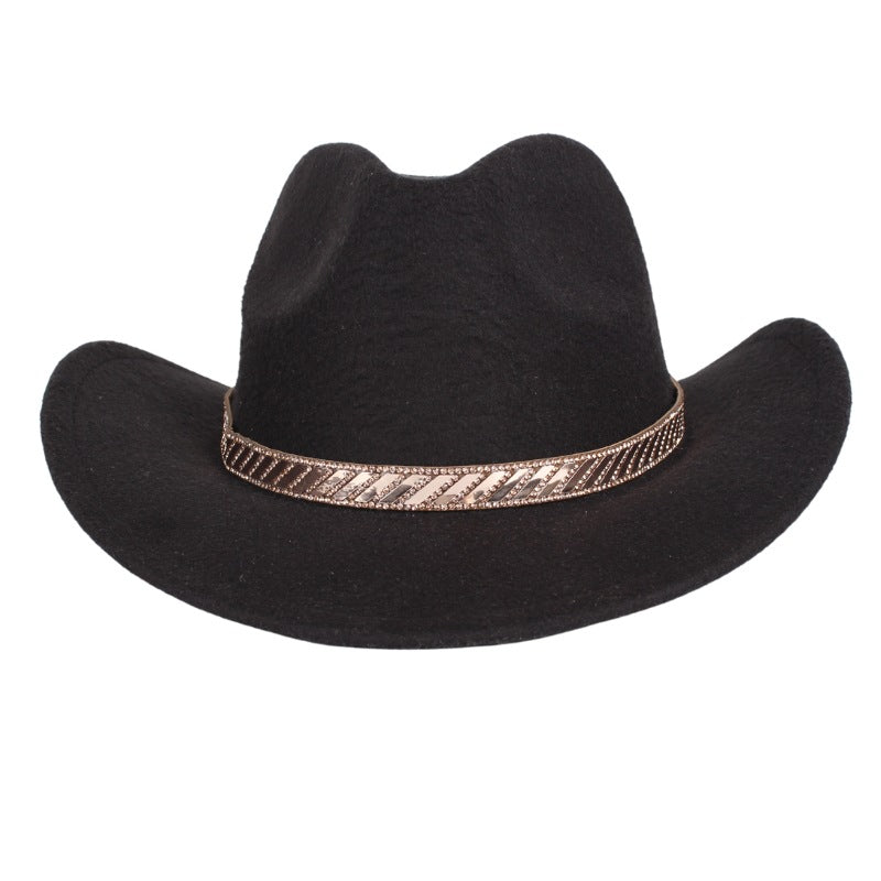 Cowboy Crystal Leather Hat Bands