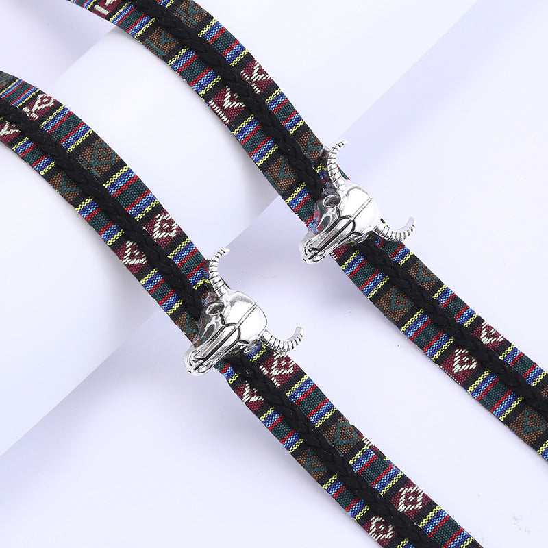 Bison Head Cowboy Hat Bands