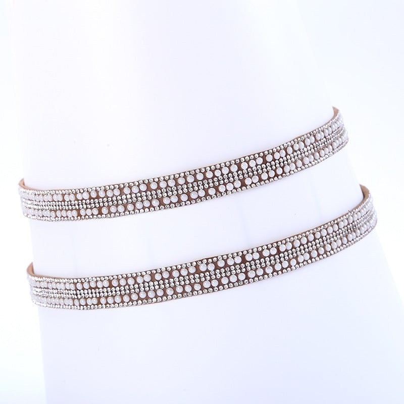 Distinctive Rhinestone Hat Band