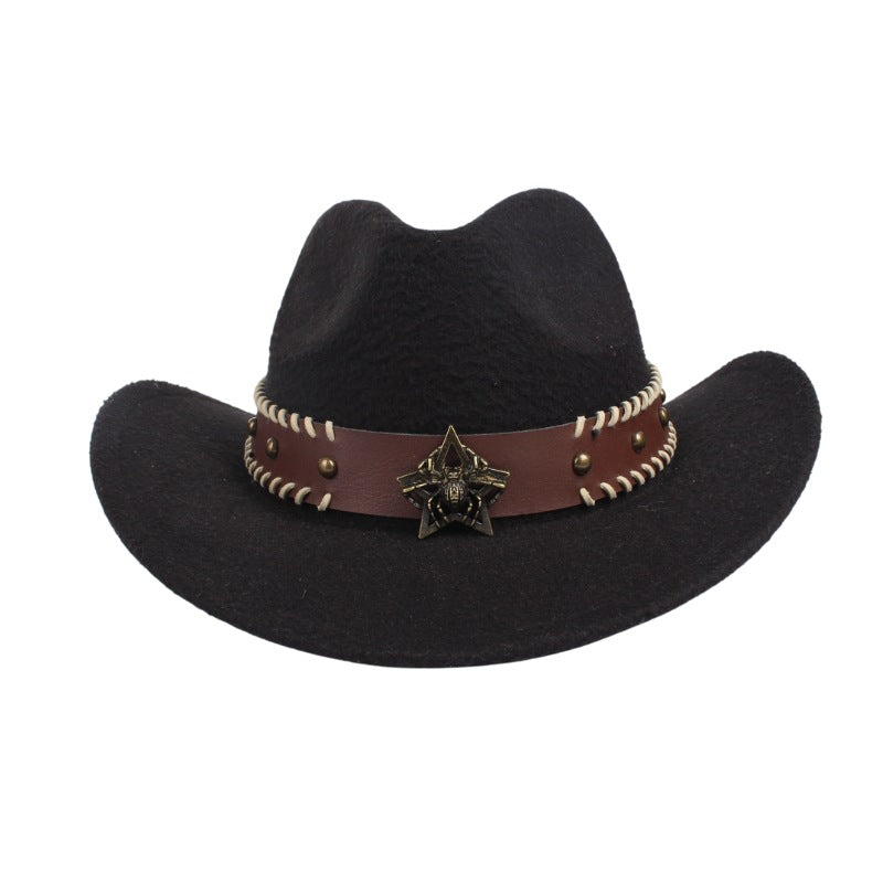 Western Bees Leather Hat Band