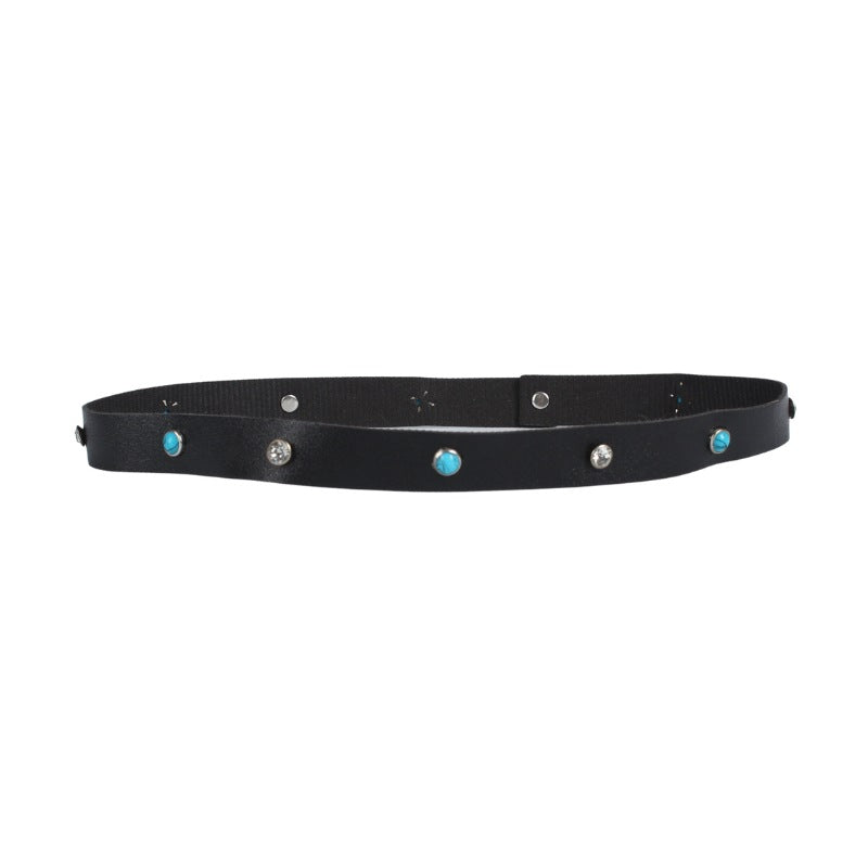 Leather Turquoise Hat Bands
