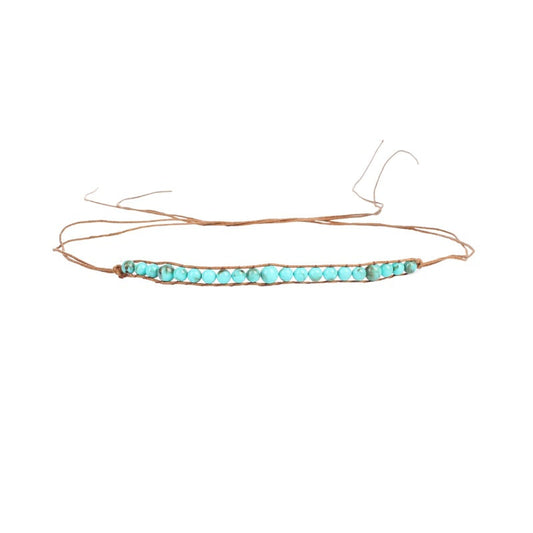 Turquoise Beaded Hat Bands