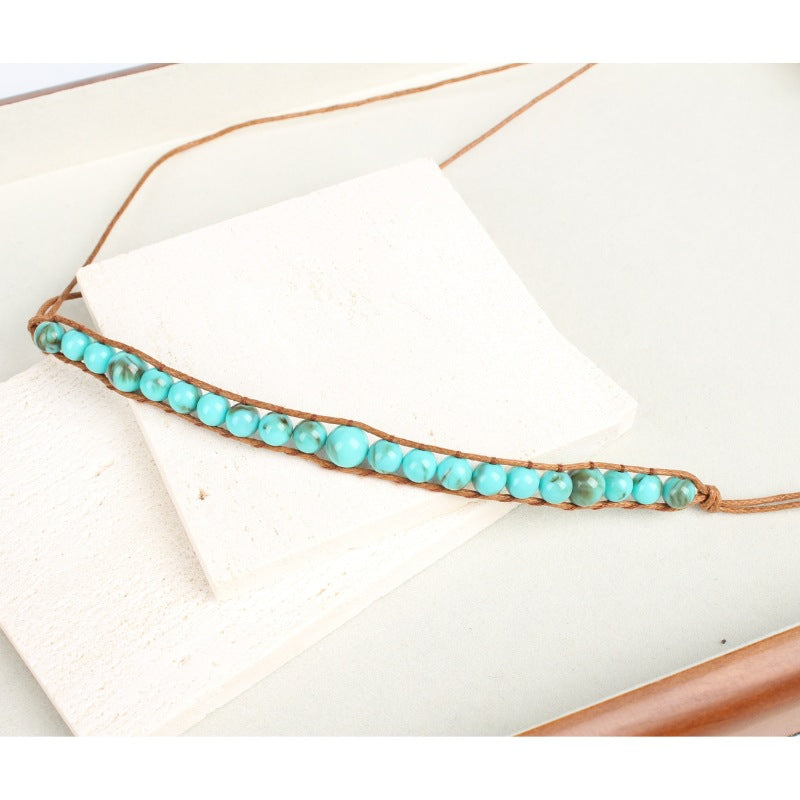 Turquoise Beaded Hat Bands