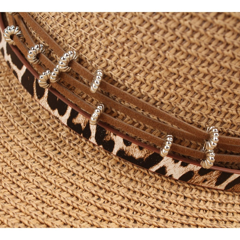 Woven Leopard Western Hat Bands