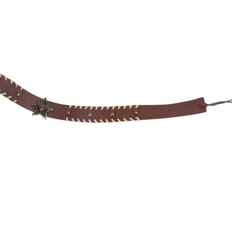 Western Bees Leather Hat Band