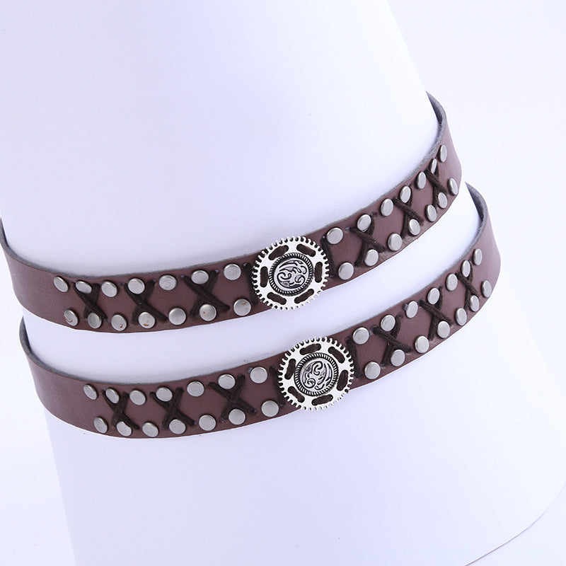 Leather Cowboy Hat Band