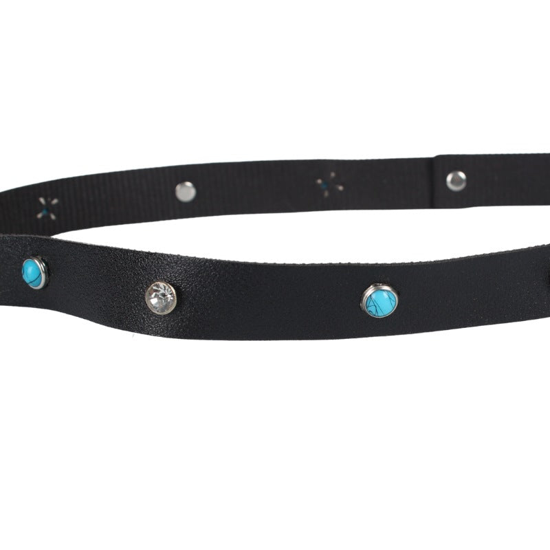 Leather Turquoise Hat Bands