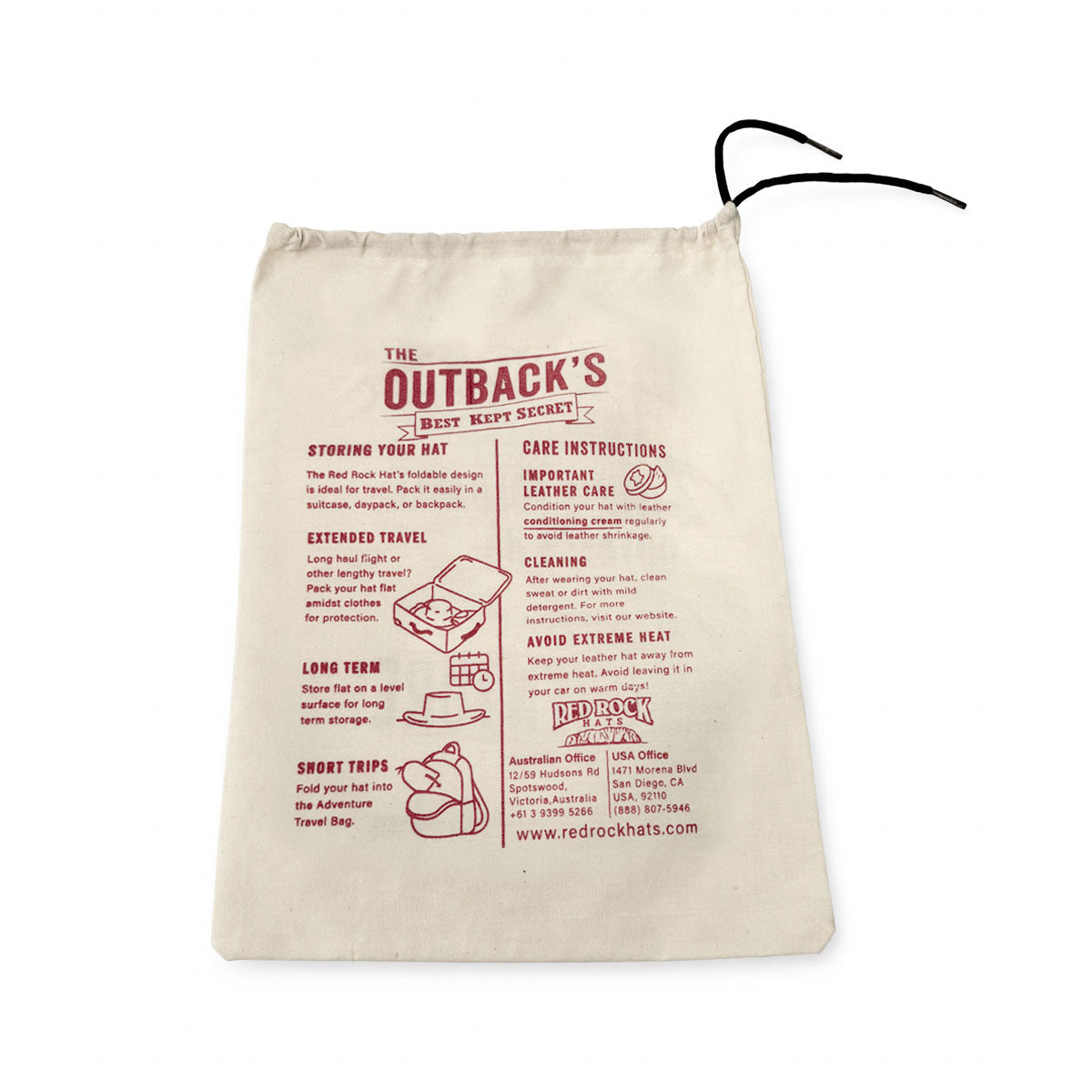 Red Rock - Bushie Stringer Leather Outback