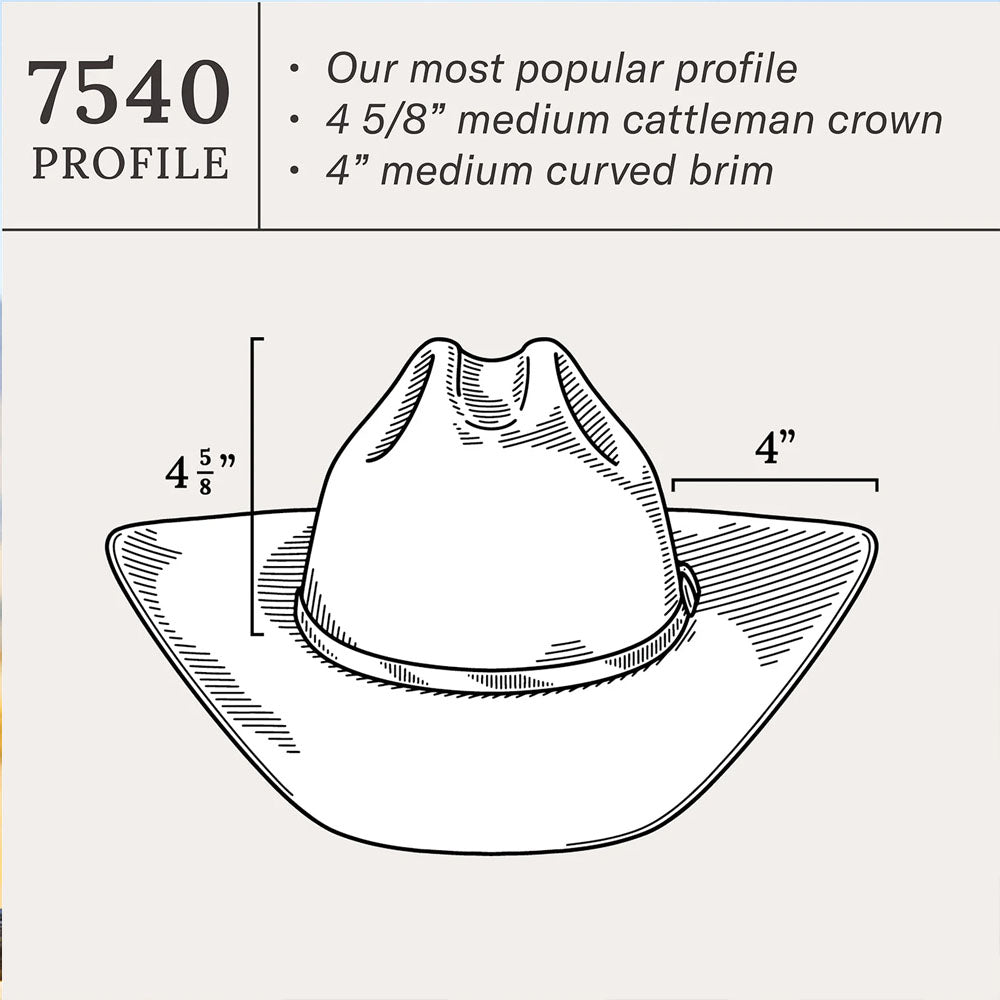 BrimCrown Hat - Corral 4X Cowboy Hat