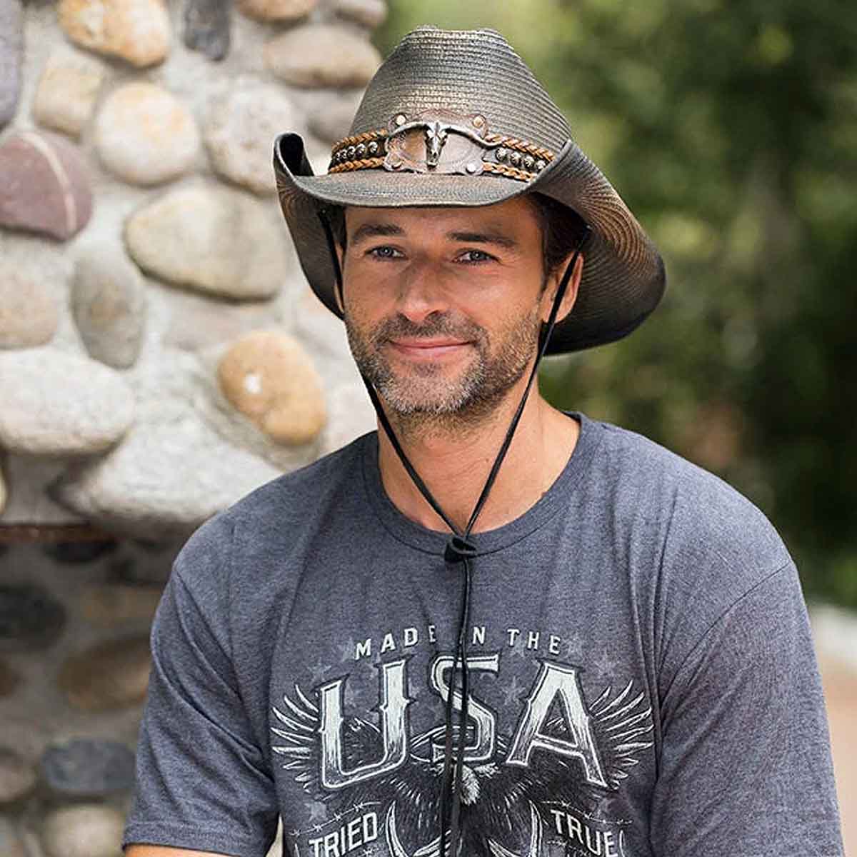 Stampede Hats - Wrangler Longhorn Buckle