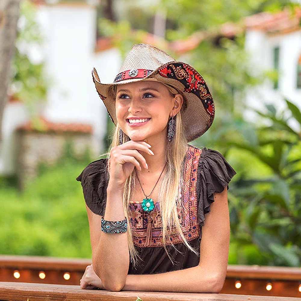 Stampede Hats - Red Rebel Star Buckle Cowboy Hat