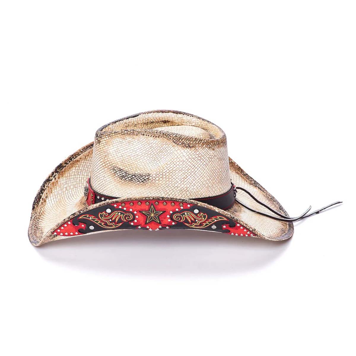 Stampede Hats - Red Rebel Star Buckle Cowboy Hat