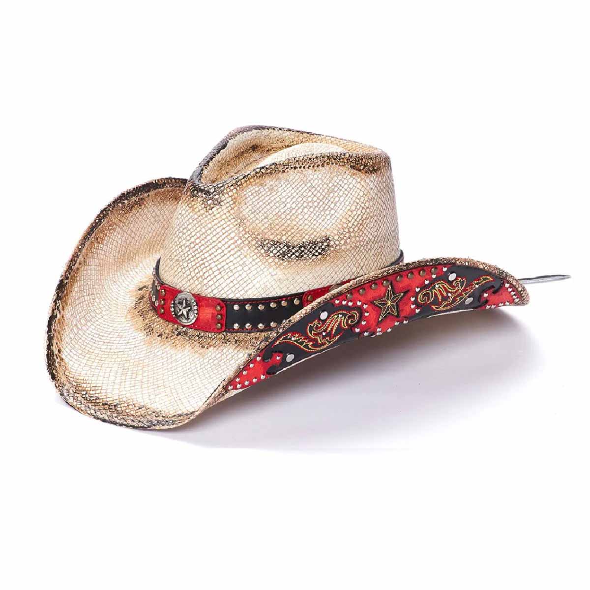 Stampede Hats - Red Rebel Star Buckle Cowboy Hat