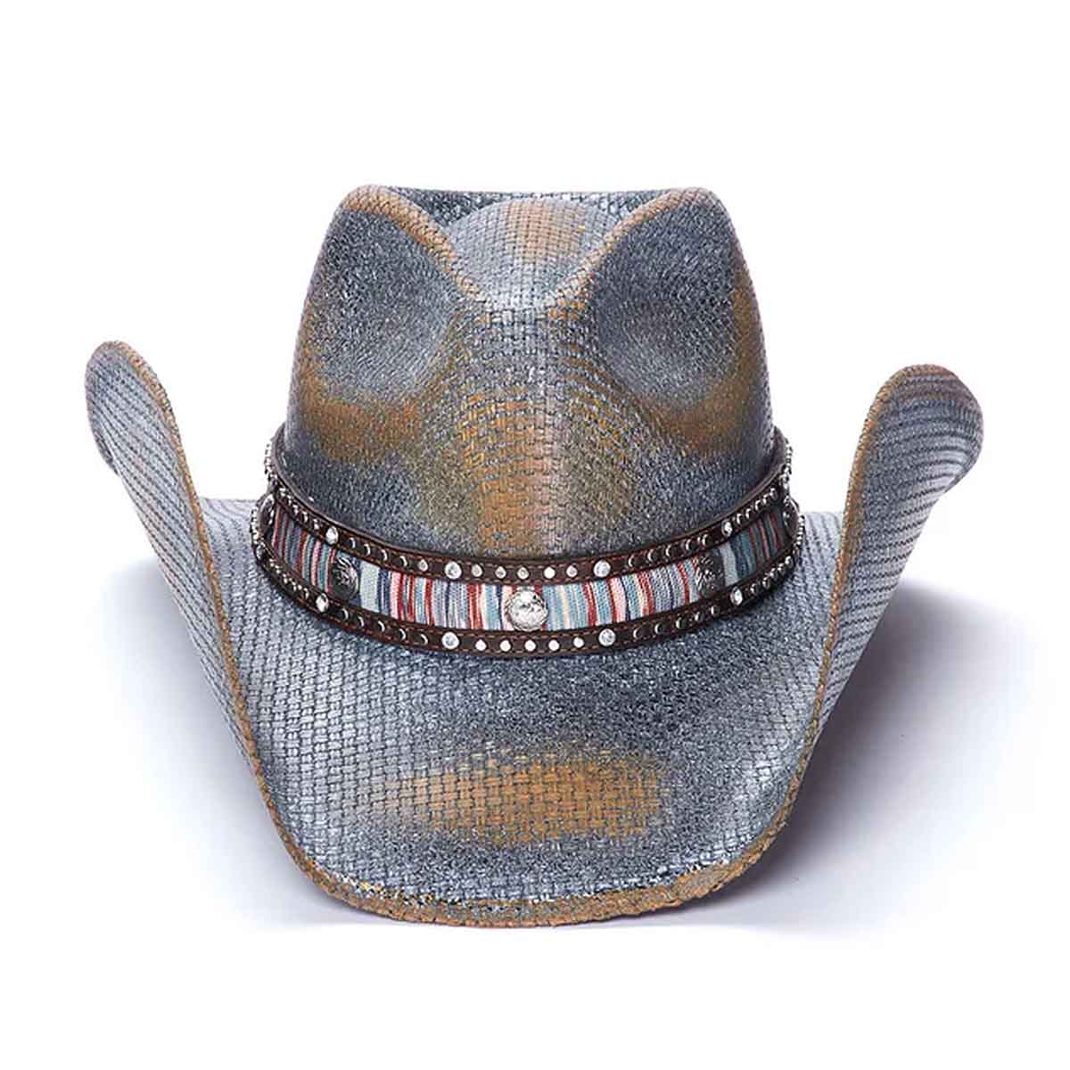 Stampede Hats - Buckers Silver Studs Cowboy Hat