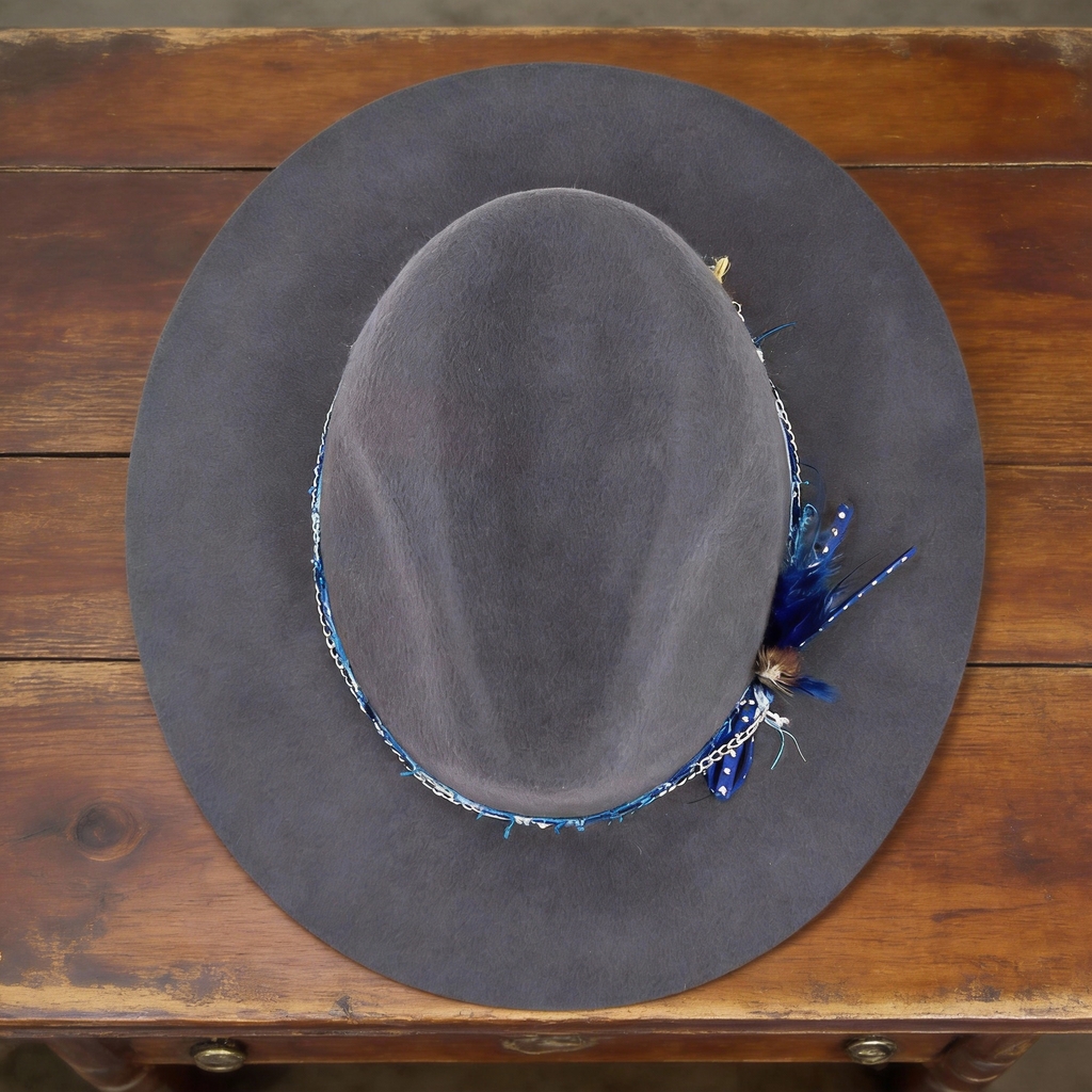Classic Gray Felt Fedora Hat