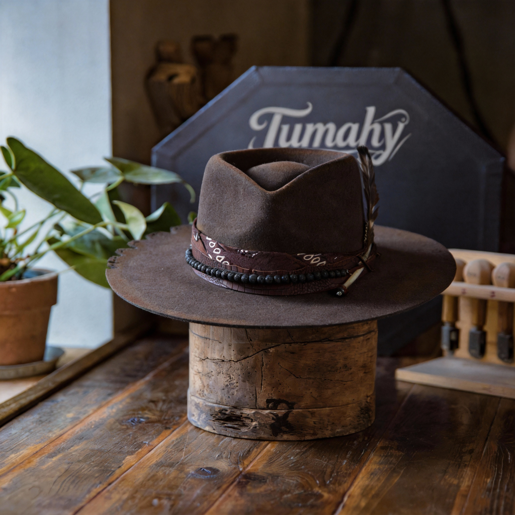 Classic Fedora with Custom Burned Finish