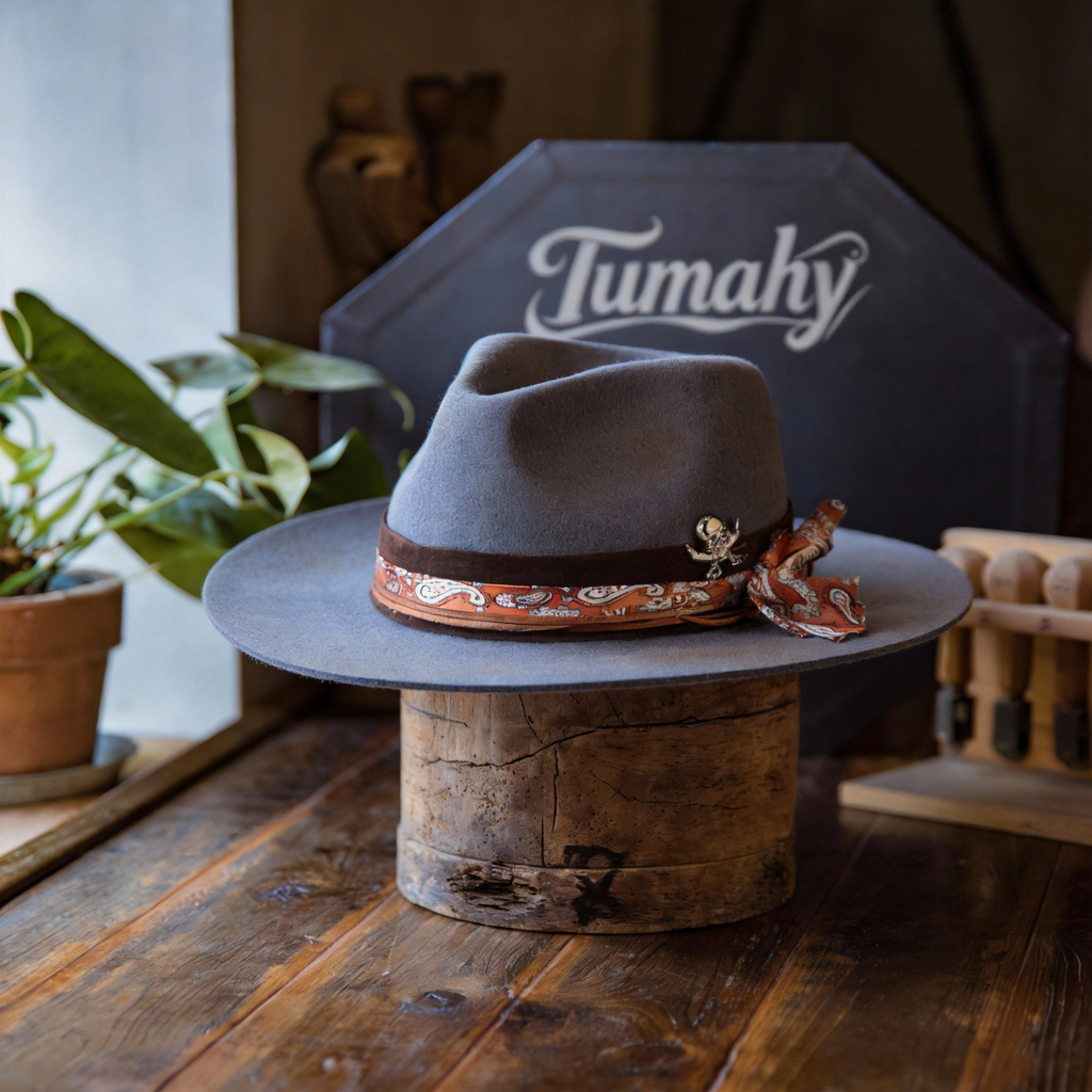 Timeless Felt Flat Brim Fedora Hat