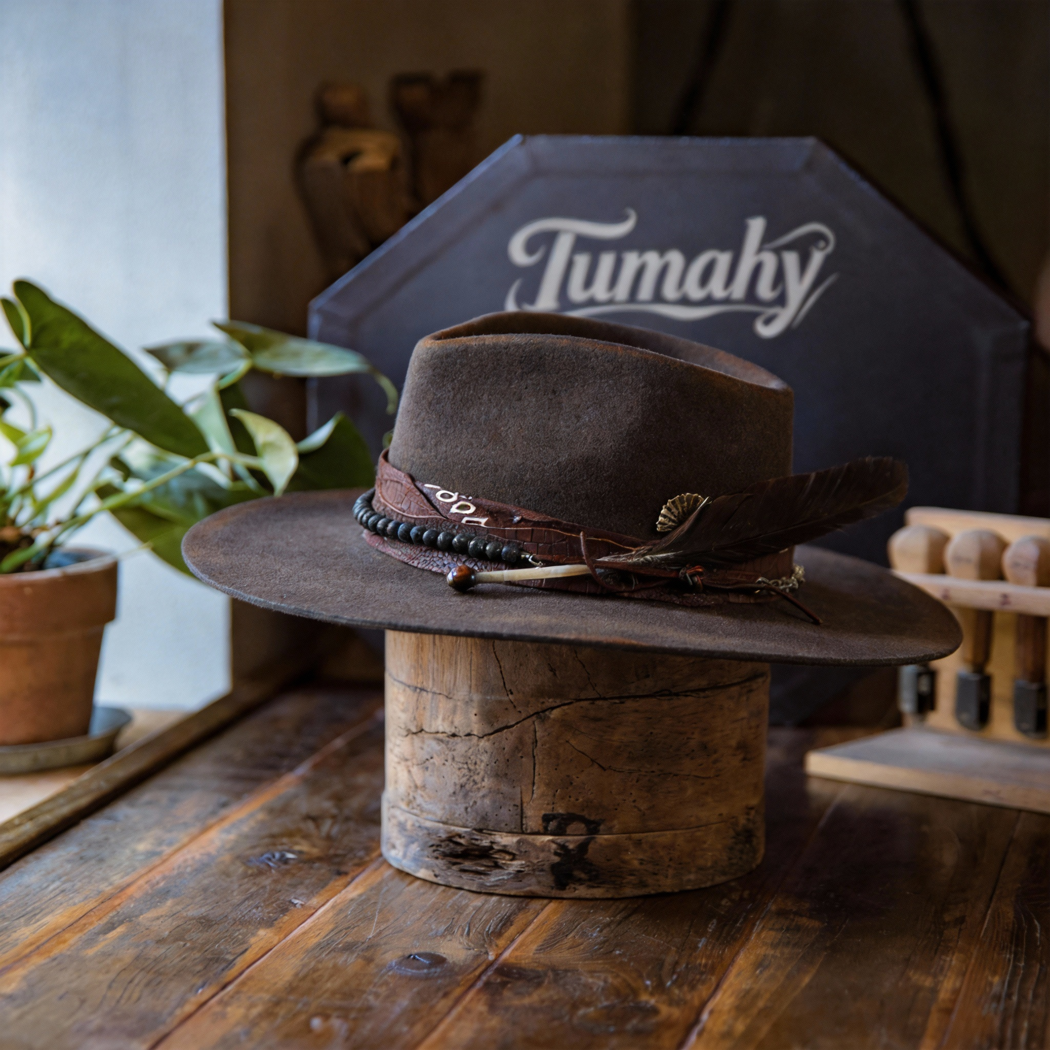 Classic Fedora with Custom Burned Finish