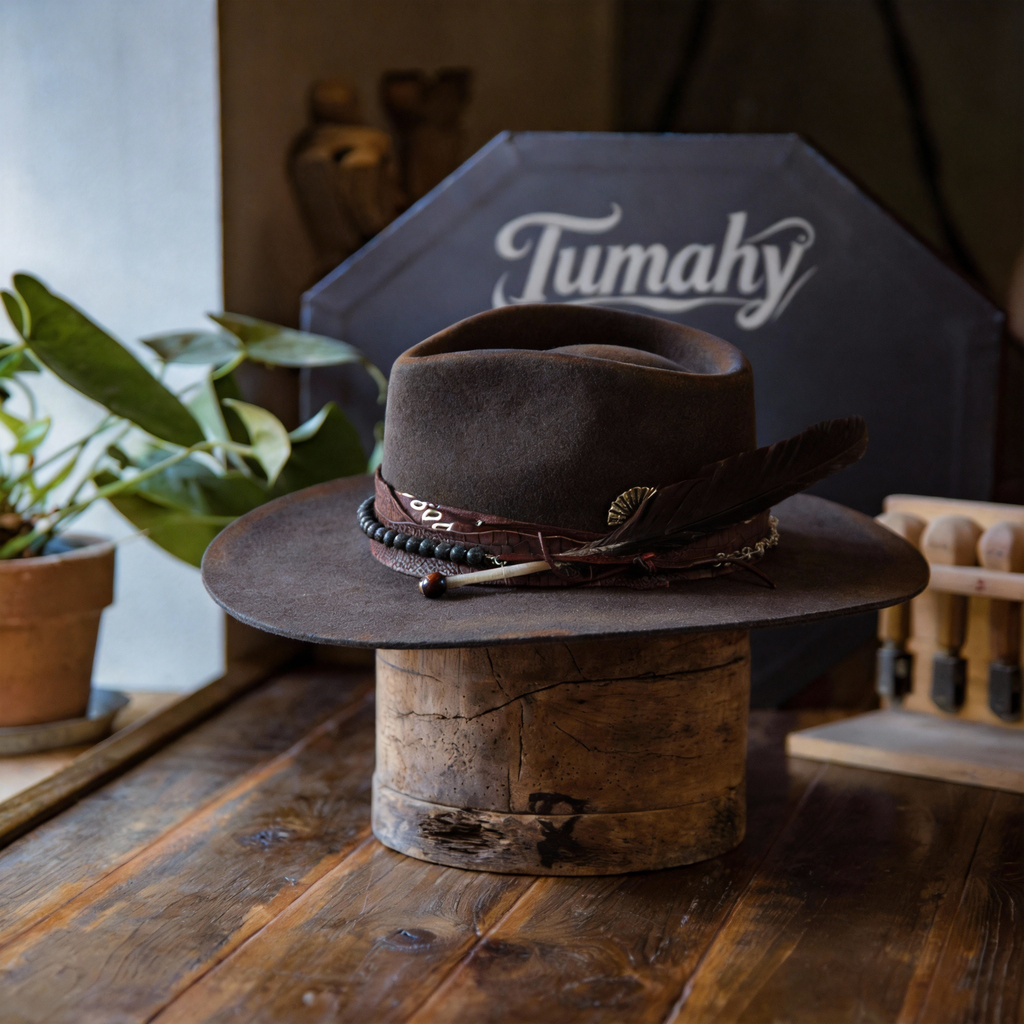 Classic Fedora with Custom Burned Finish