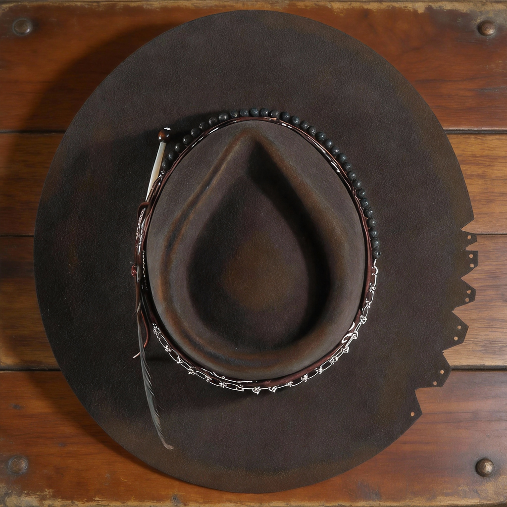 Classic Fedora with Custom Burned Finish
