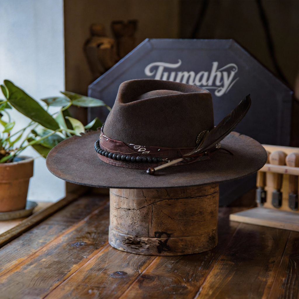 Classic Fedora with Custom Burned Finish
