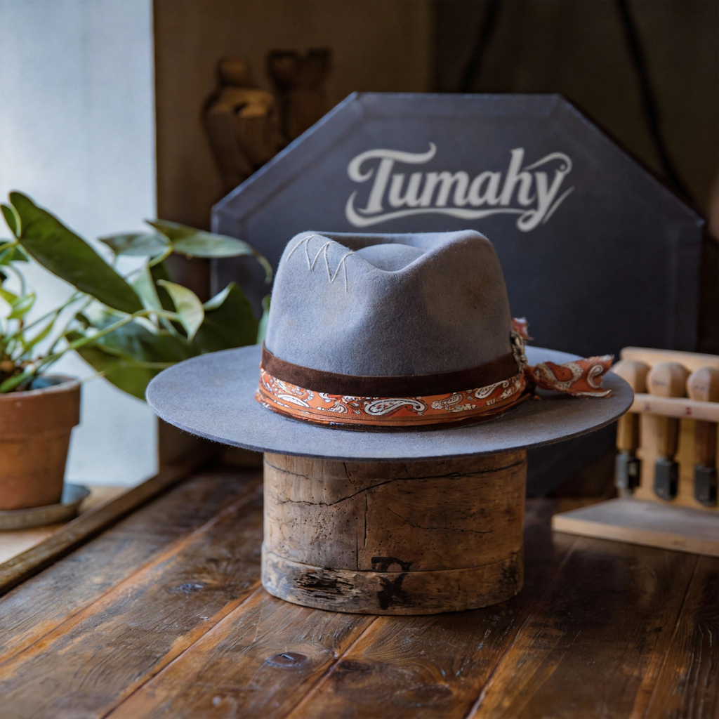 Timeless Felt Flat Brim Fedora Hat