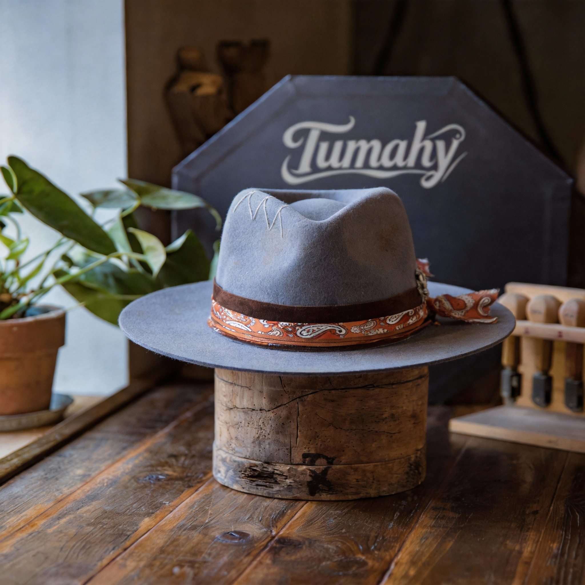 Timeless Felt Flat Brim Fedora Hat