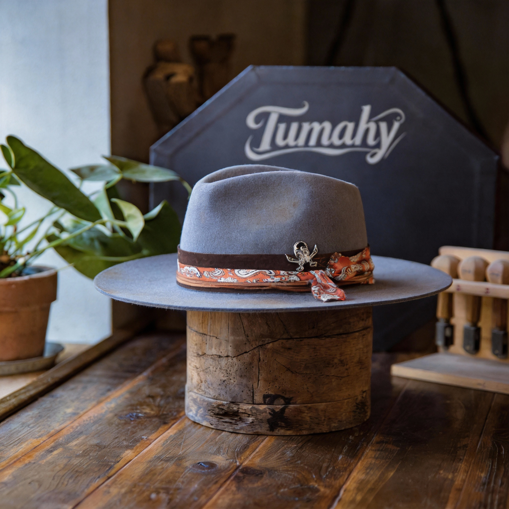 Timeless Felt Flat Brim Fedora Hat