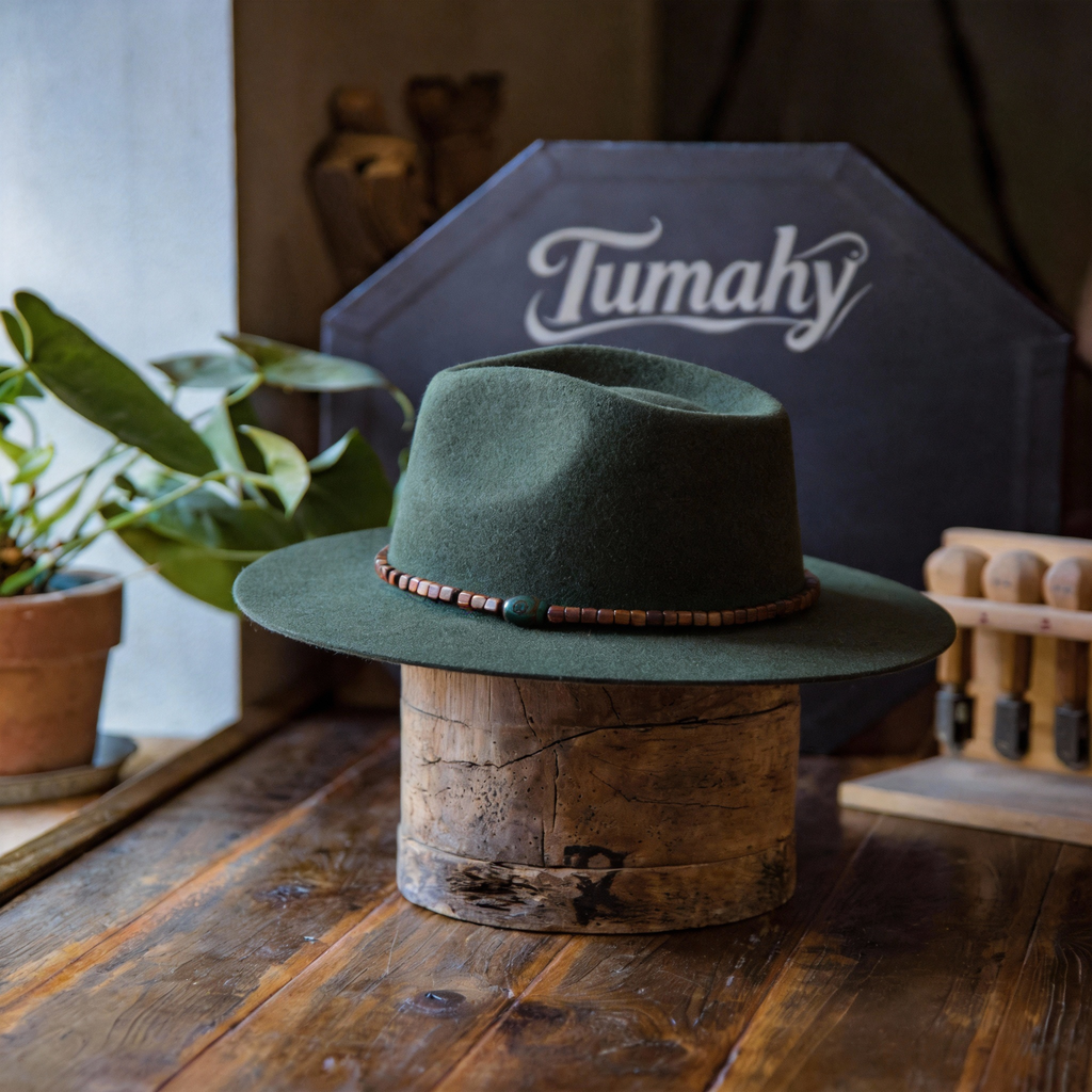 Casual Felt Flat Brim Fedora Hat