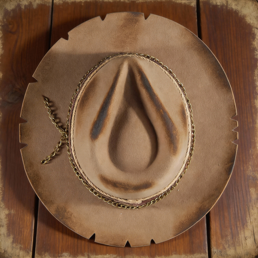 Premium Felt Hand-Burned Fedora Hat
