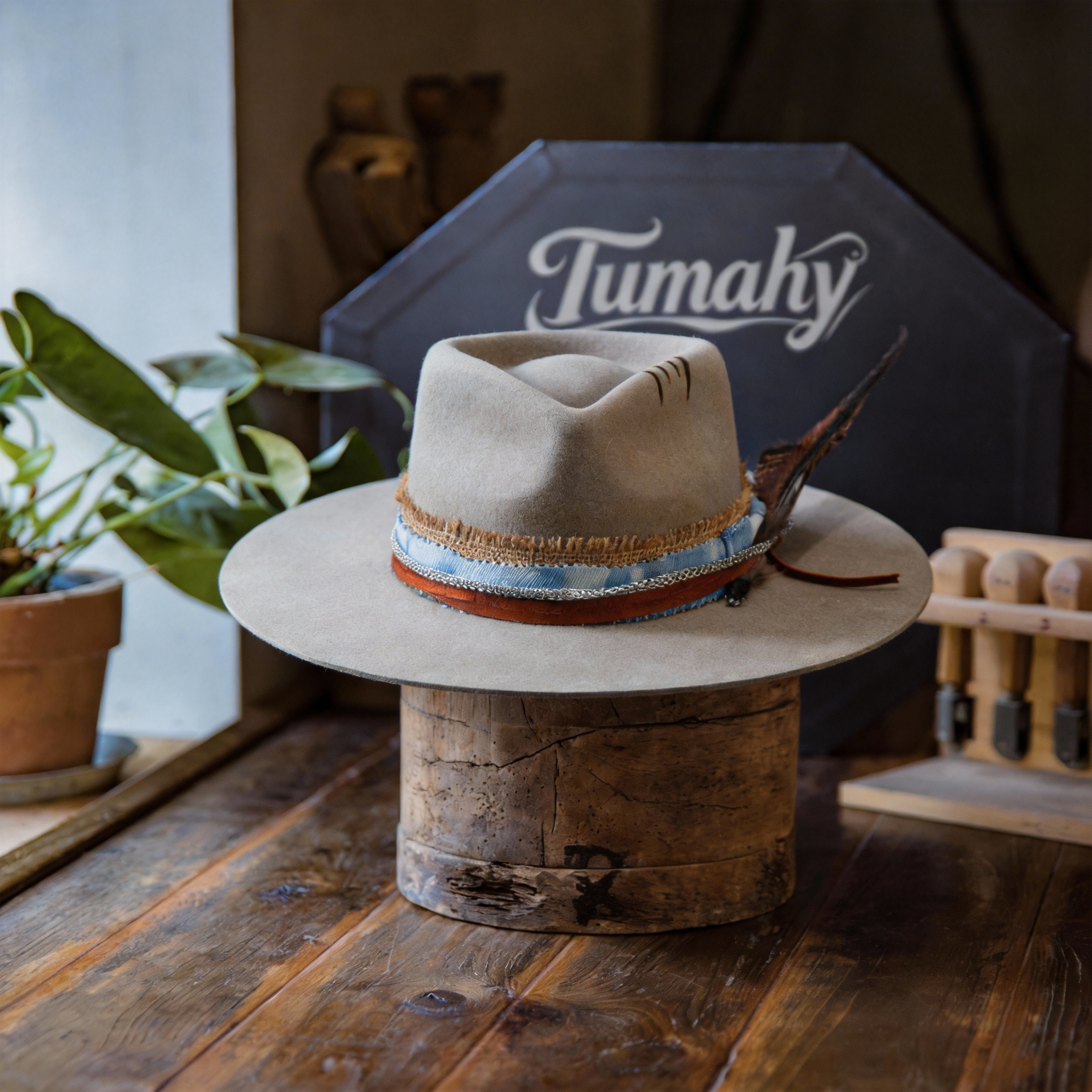 Modern Classic Felt Flat Brim Fedora Hat