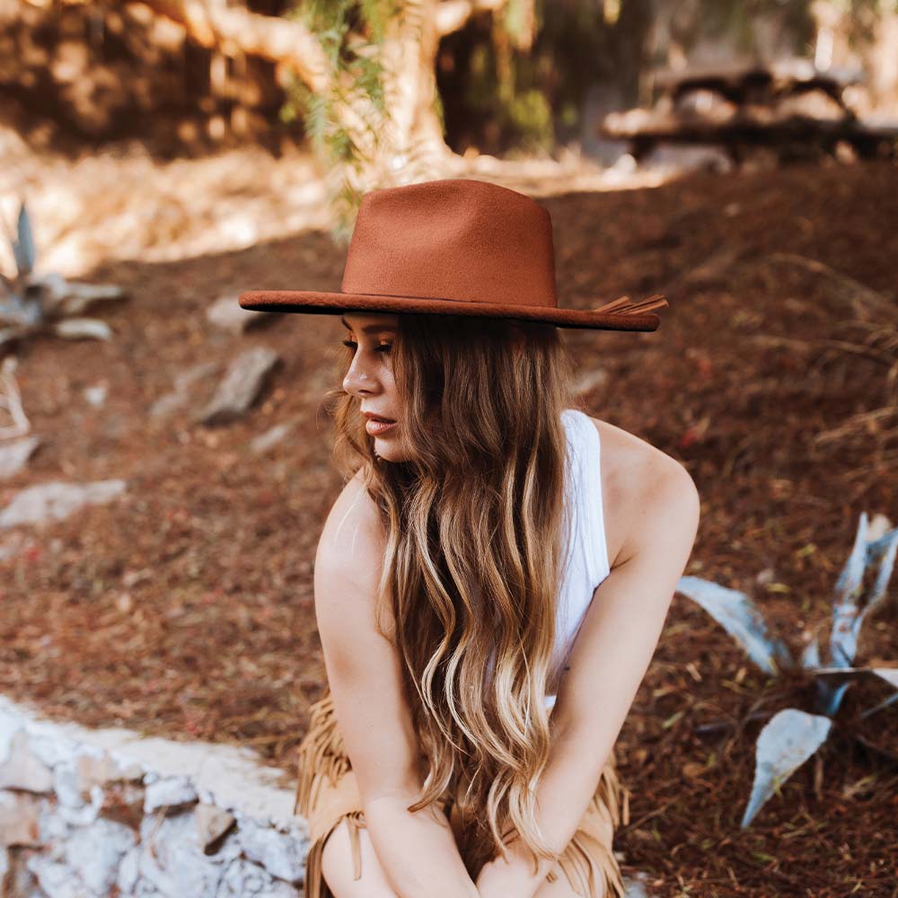 Biltmore - Rebel Heart Wool Felt Wide Brim Fedora Hat